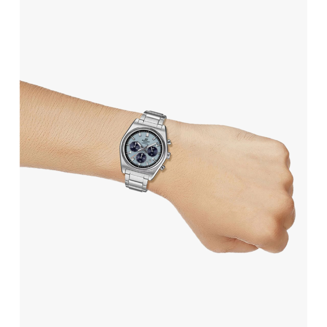 Casio ED688 | Edifice Men Quartz Blue Dial Chronograph Stainless Steel Watch EFB-730D-2BV