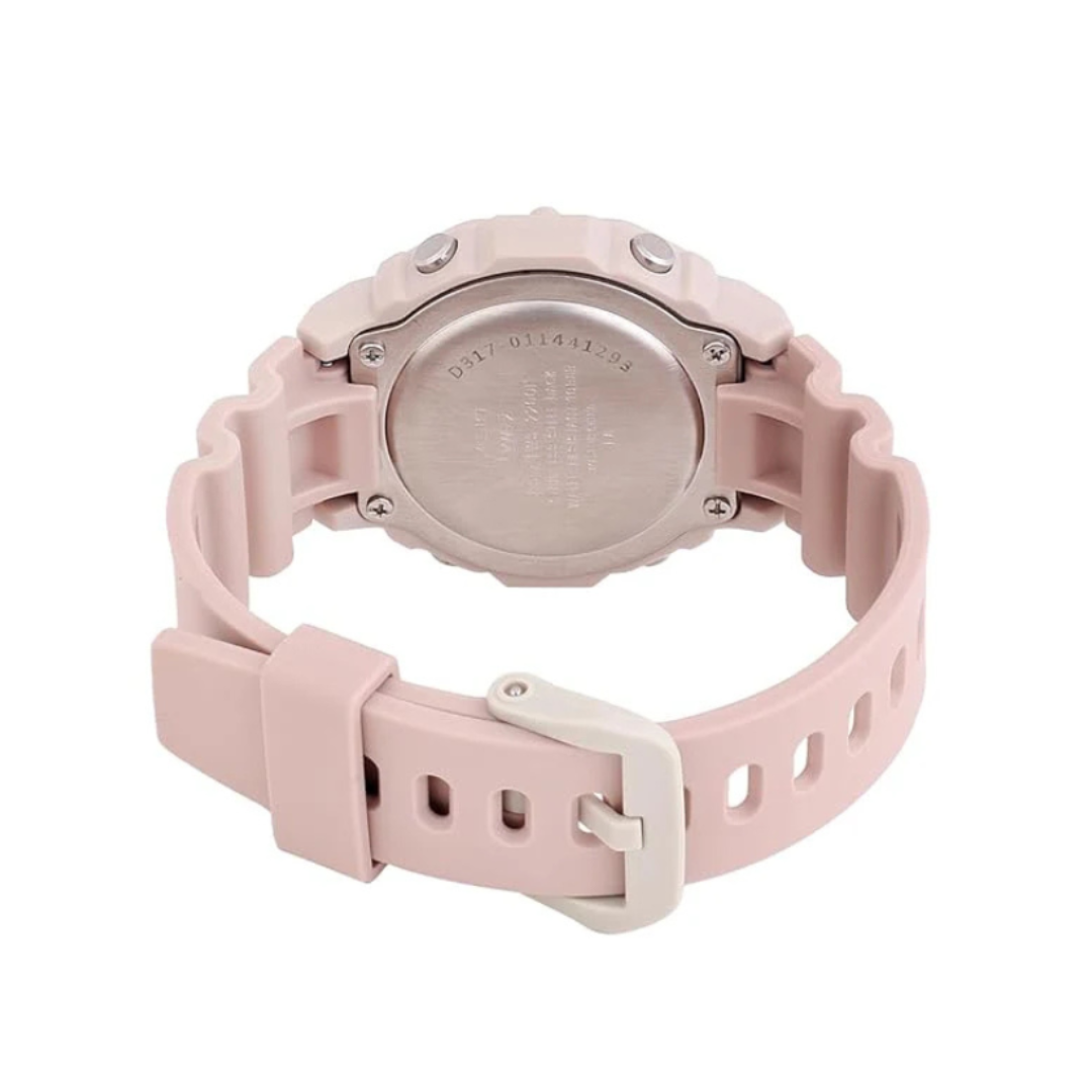 Casio LWS-2200H-4AVDF D317 | Youth Unisex Quartz Pink Dial Digital Resin Watch