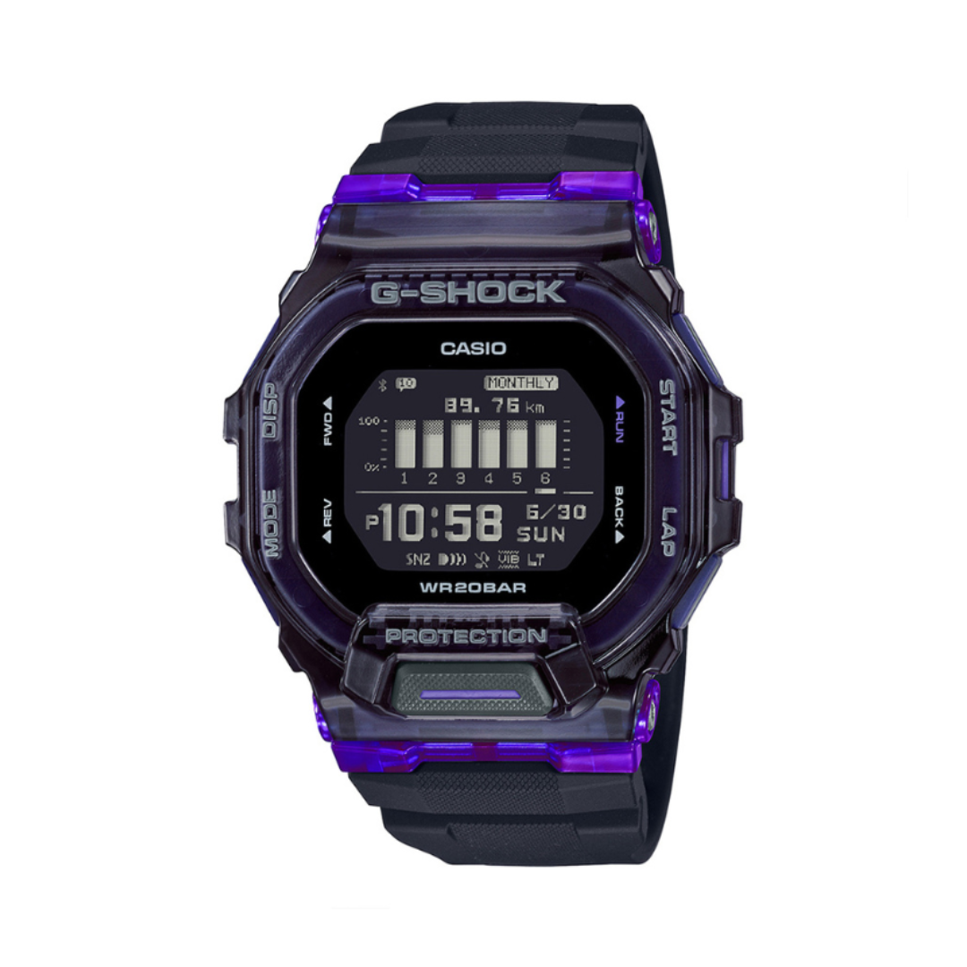 Casio GBD-200SM-1A6DR G1196 | G-Shock Men Quartz Black Dial Digital Resin Watch.