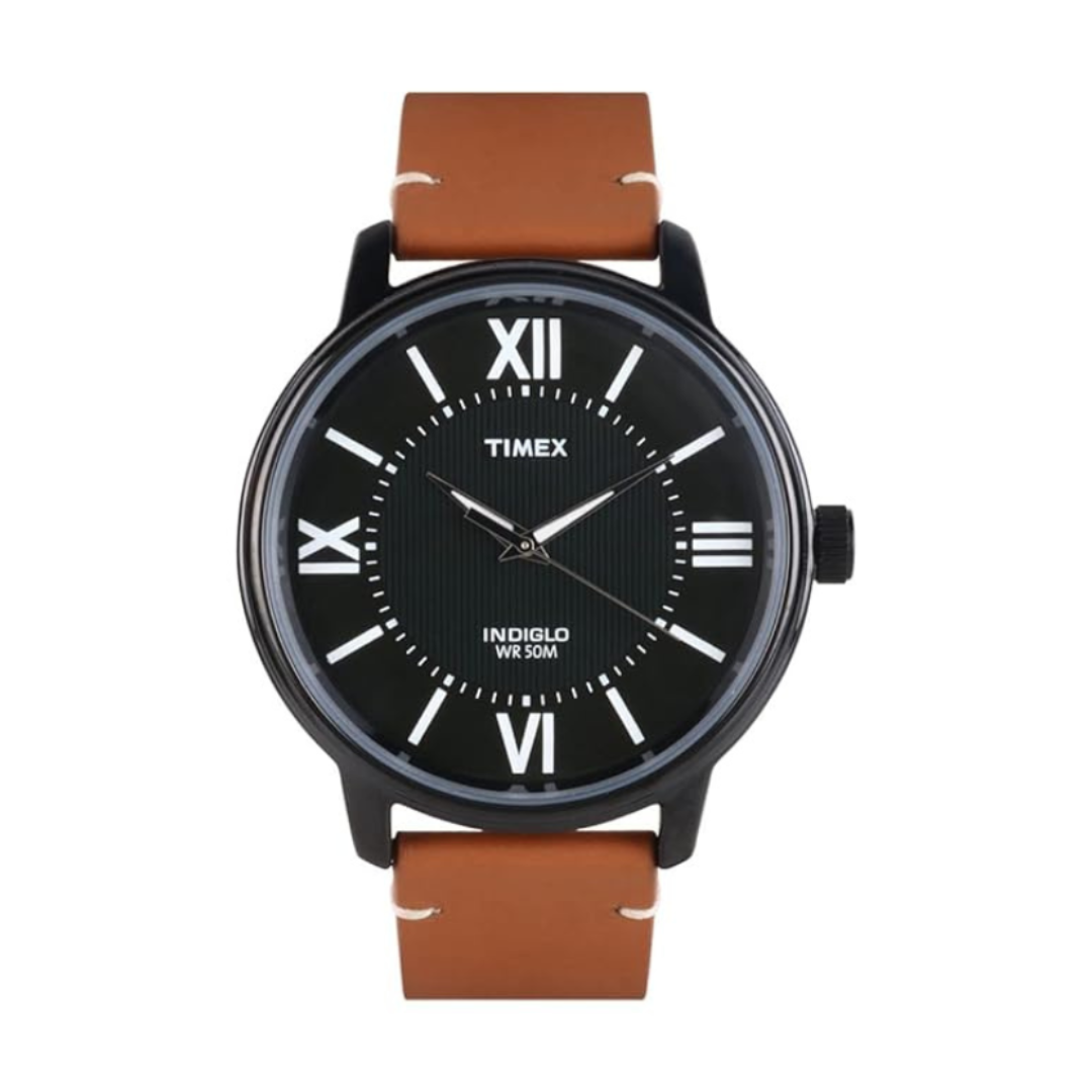 Timex TWEG18308 | TIMEX Analog Watch for man with Black Round Dial.