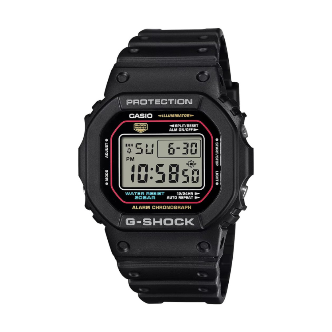 Casio DW-5600RL-1DR G1683 | G-Shock Men Quartz Black Dial Digital Resin Watch.