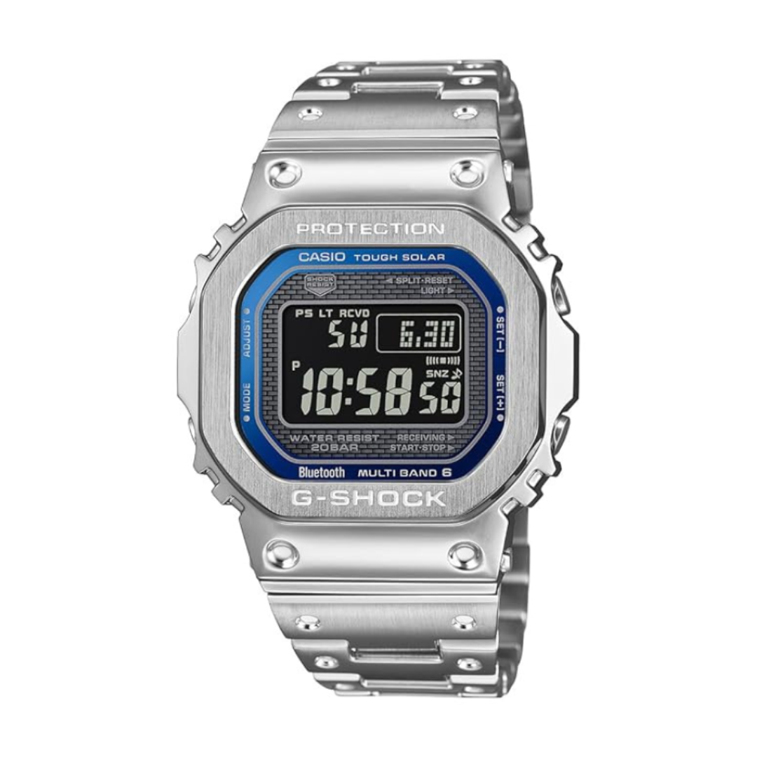 Casio GMW-B5000D-2DR G1564 | G-Shock Men Quartz Blue Dial Digital Stainless Steel Watch