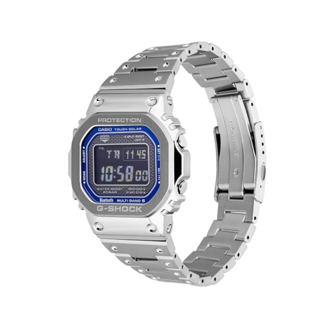 Casio GMW-B5000D-2DR G1564 | G-Shock Men Quartz Blue Dial Digital Stainless Steel Watch