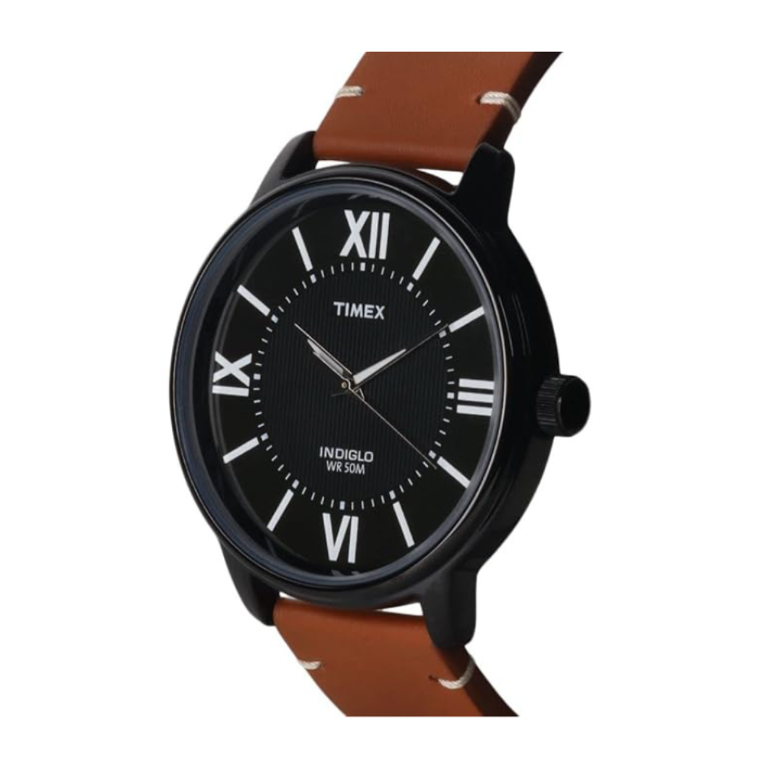 Timex TWEG18308 | TIMEX Analog Watch for man with Black Round Dial.