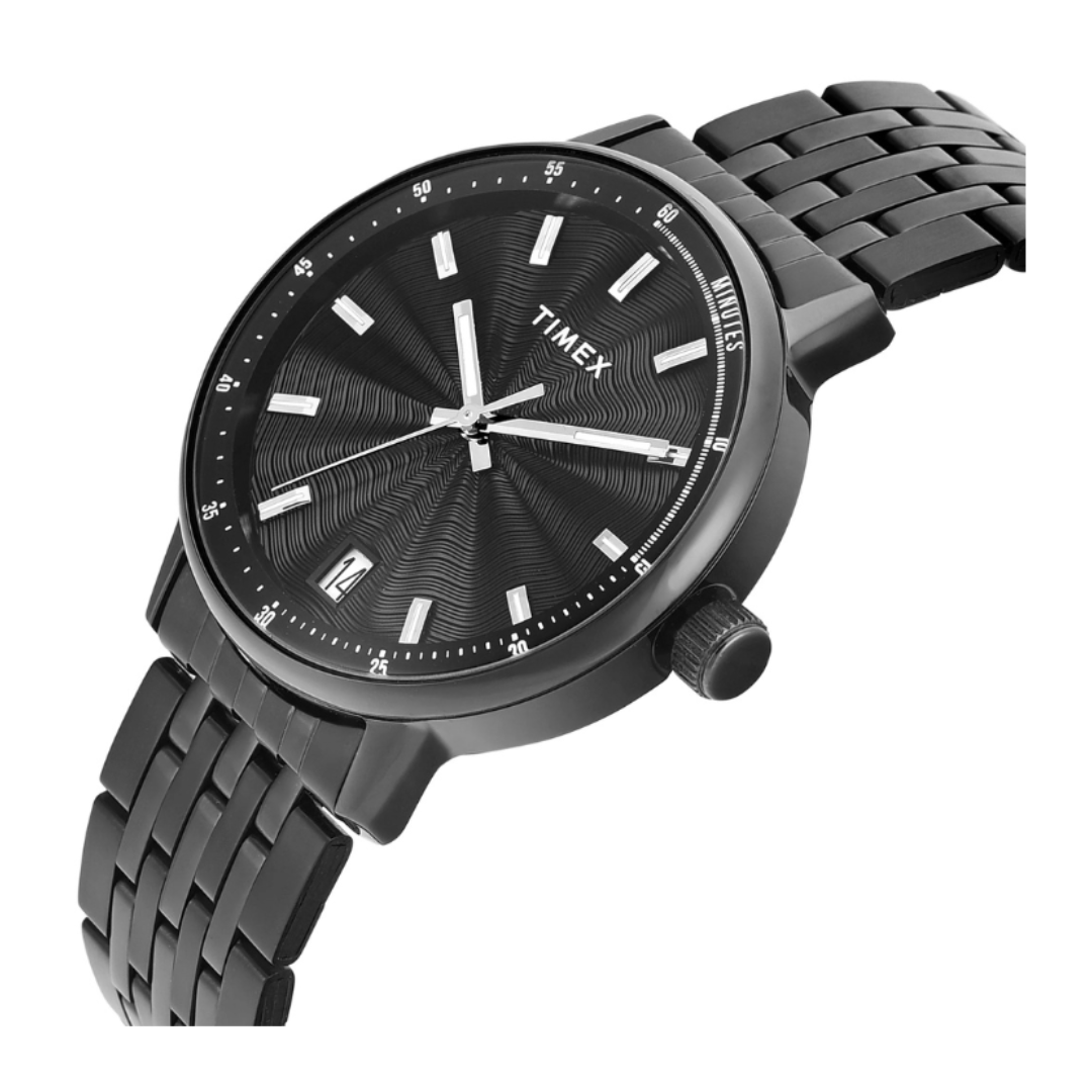 Timex TWEG25410 | Timex Trendline Round 41mm Black Dial Analog Men Watch