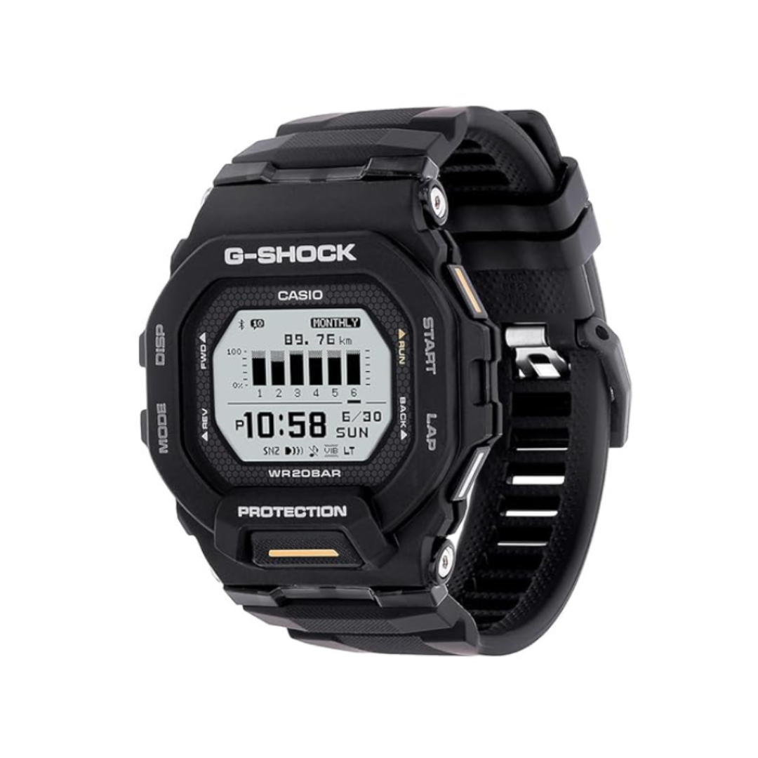Casio GBD-200-1A1DR G1760 | G-Shock Men Quartz Transparent Dial Digital Resin Watch.
