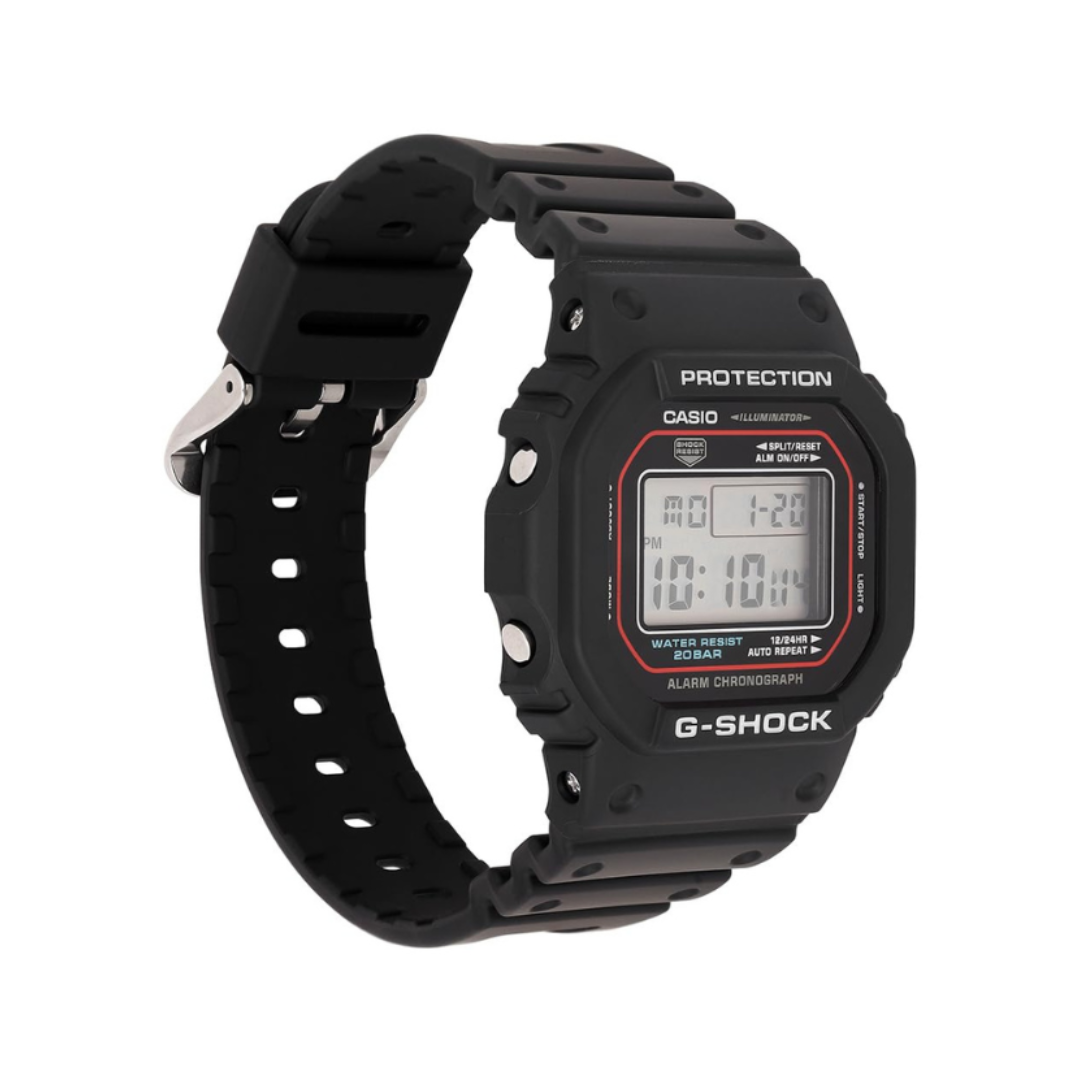 Casio DW-5600RL-1DR G1683 | G-Shock Men Quartz Black Dial Digital Resin Watch.