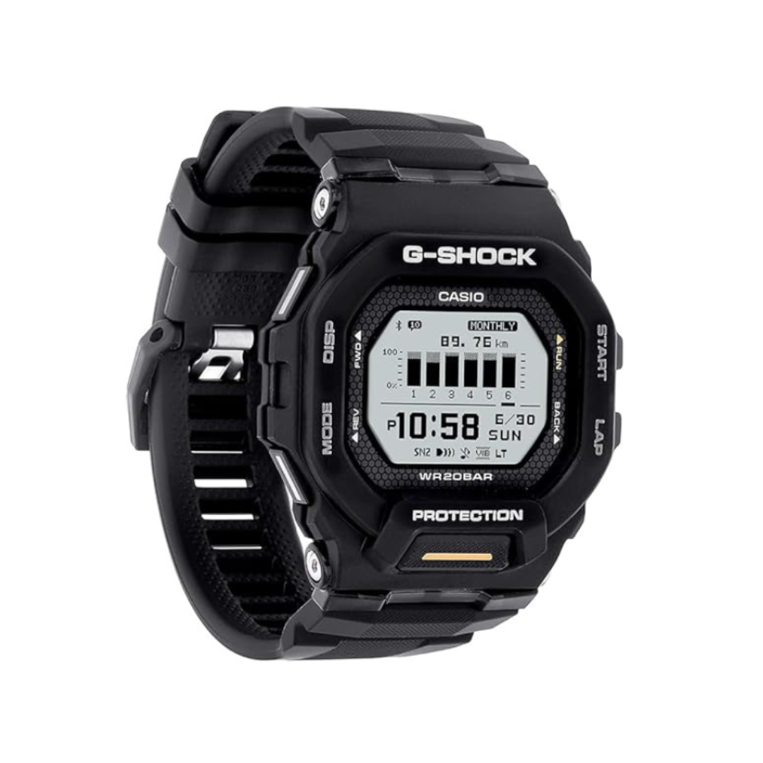 Casio GBD-200-1A1DR G1760 | G-Shock Men Quartz Transparent Dial Digital Resin Watch.