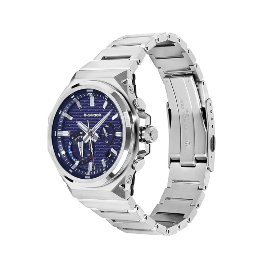 Casio GST-B1000D-2ADR G1771 | G-Shock Men Solar Blue Dial Chronograph Stainless Steel Watch