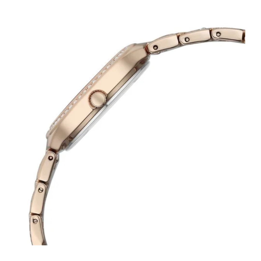 Titan 95428WM01 | Titan Raga Spotlight Quartz Analog Pink Dial Rose Gold Metal Strap Watch For Women