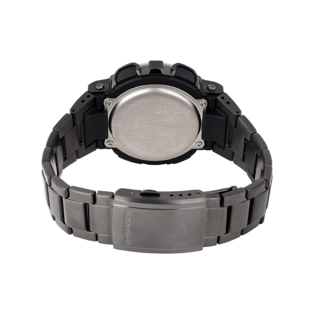 Casio GM-110BD-1A9DR G1688 | G-Shock Men Quartz Black Dial Analog-Digital Stainless Steel Watch