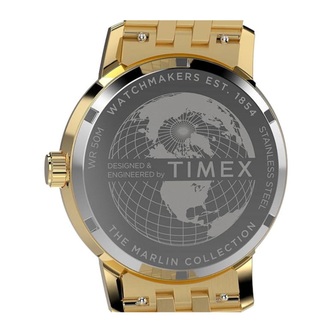 Timex TW2Y47700IK | Timex Marlin Round 40mm Black Dial Analog Men Watch.