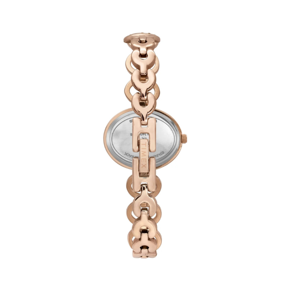 Timex TWEL24003 | Fria Women Quartz Blue Dial Analog Brass Watch.
