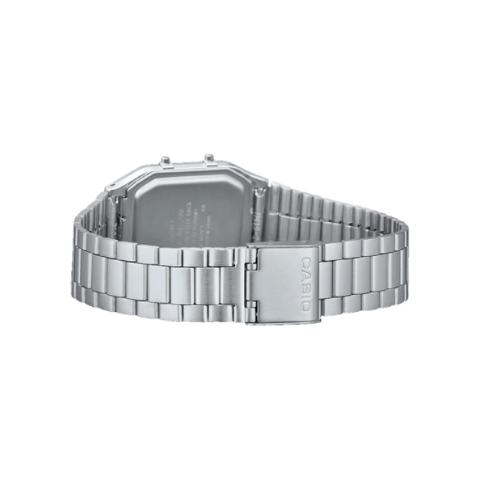 Casio AQ-230A-7AMQY AD290 | Vintage Unisex Quartz White Dial Analog-Digital Stainless Steel Watch