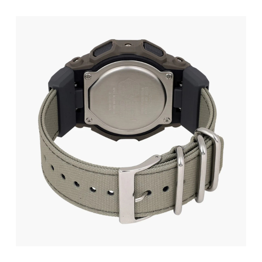 Casio GD-010CE-5DR G1672 | G-Shock Men Quartz Black Dial Digital Fabric Watch.