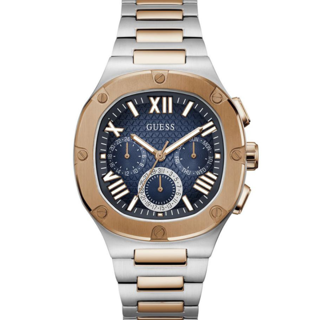 Guess GW0572G4 | Gd Headline Men Quartz Blue Dial Analog Stainless Steel.