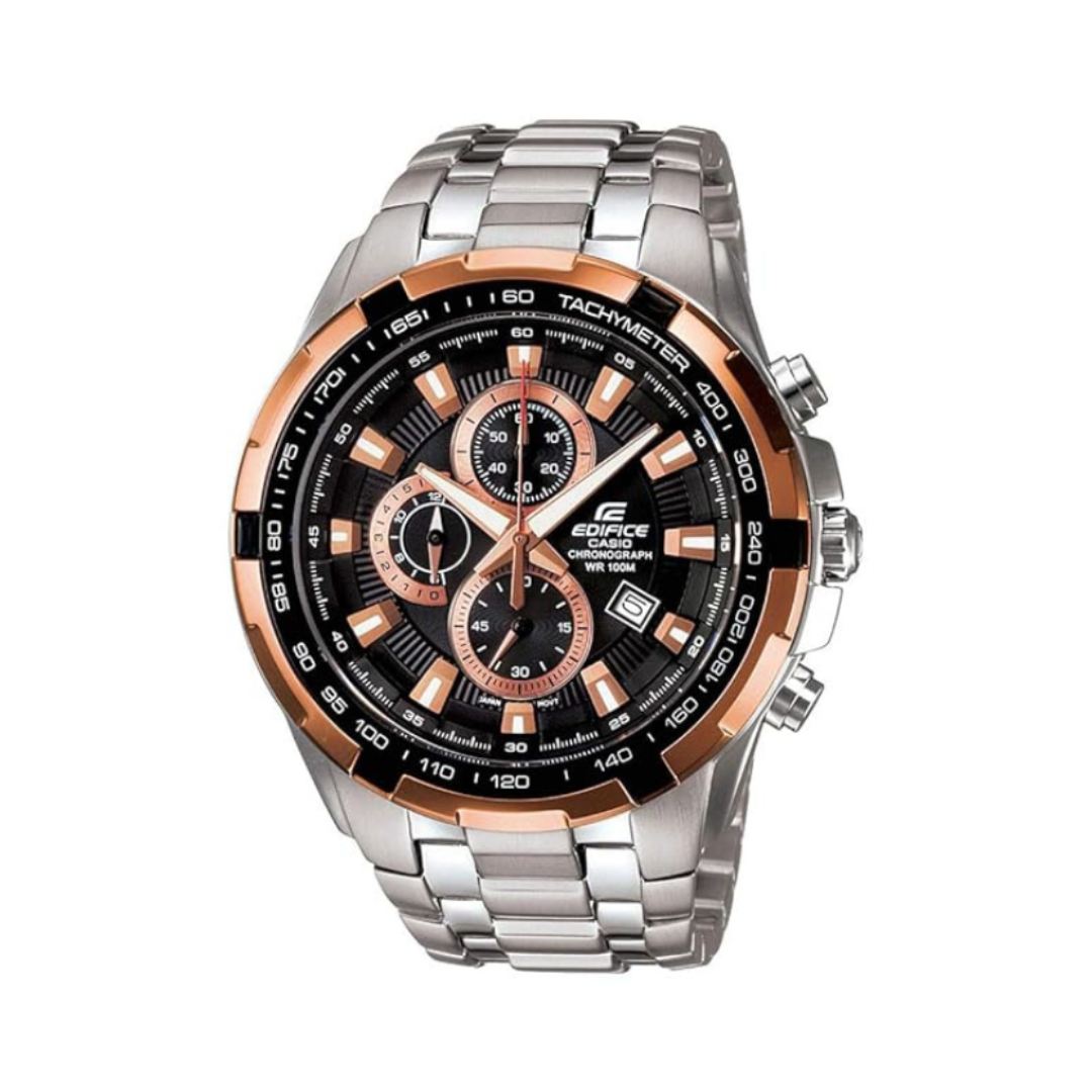 Casio EF-539D-1A5VUDF ED368 | Edifice Men Quartz Black Dial Chronograph Stainless Steel Watch