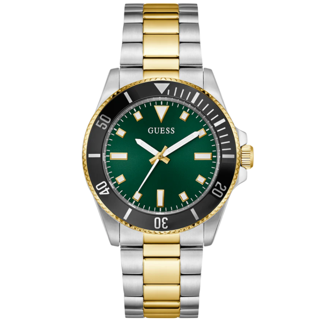 Guess GW0968G4 | Gs Cliff Men Quartz Green Dial Analog Stainless Steel