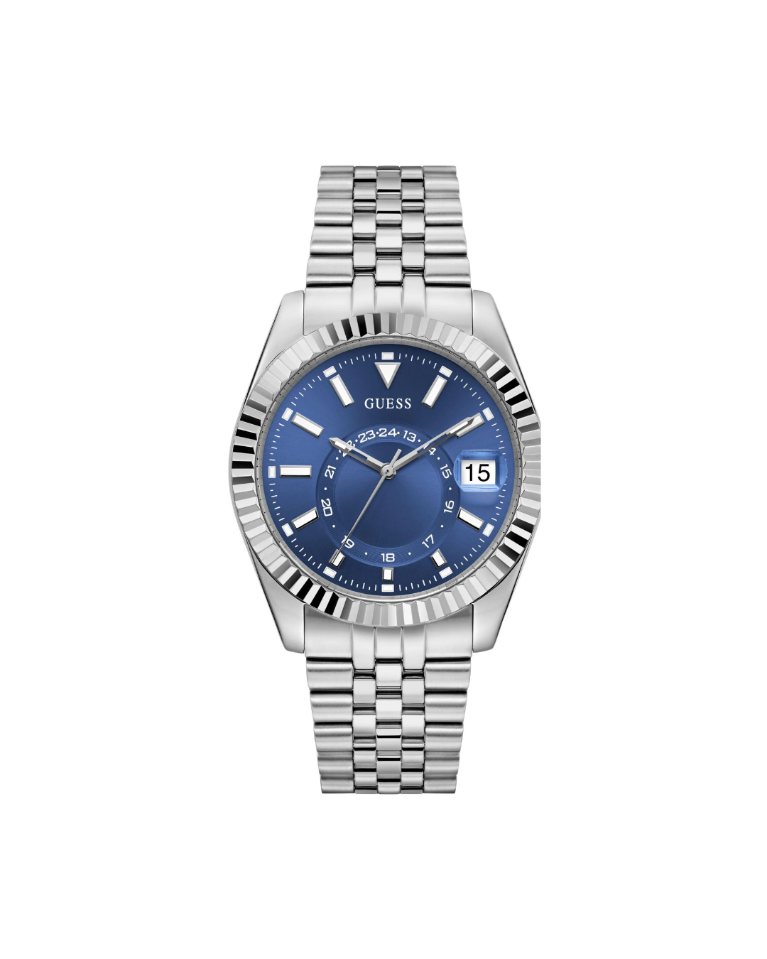 Guess GW0977G1 | Gd Jaden Men Quartz Blue Dial Analog Stainless Steel.
