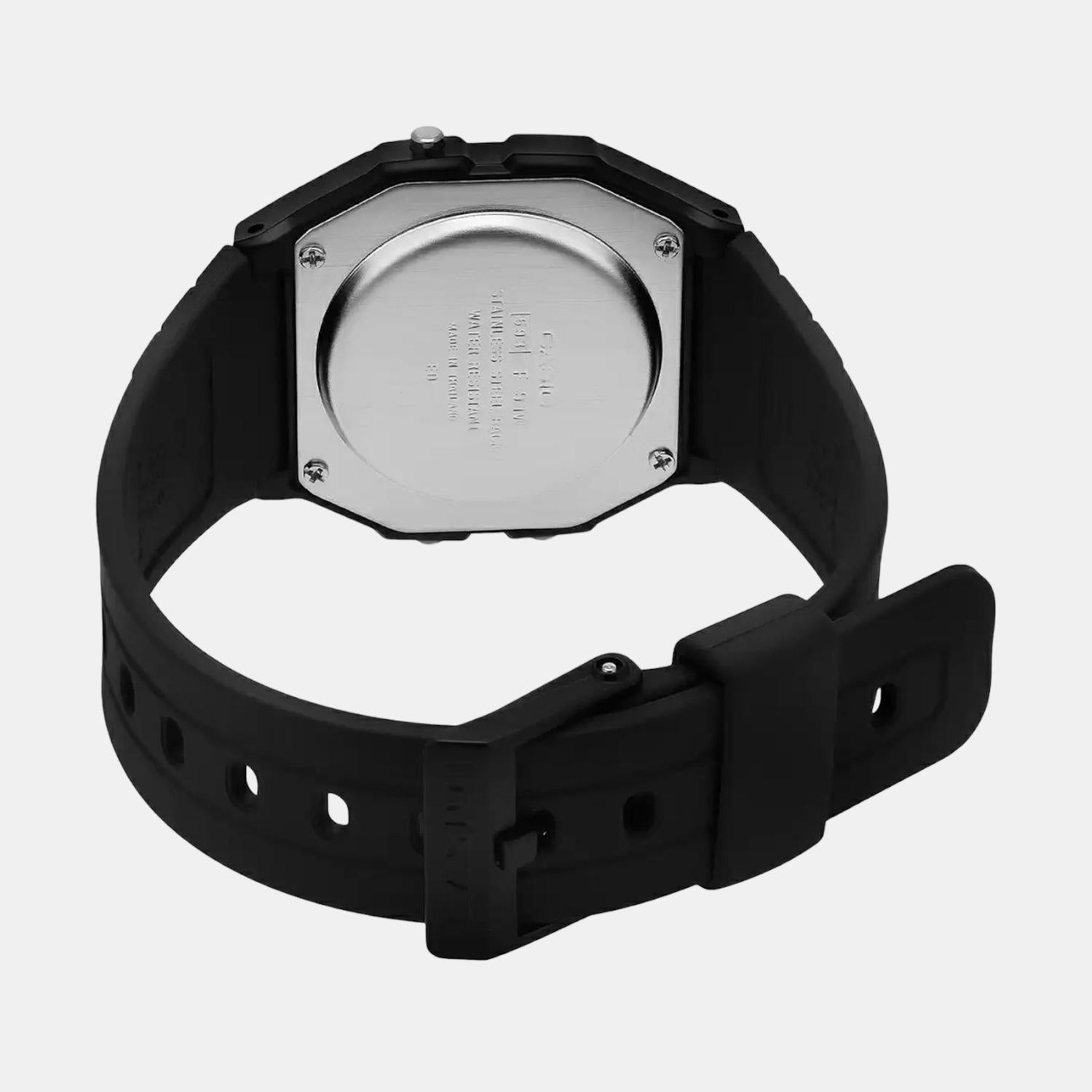 Youth Unisex Quartz Black Dial Digital Resin Watch D002