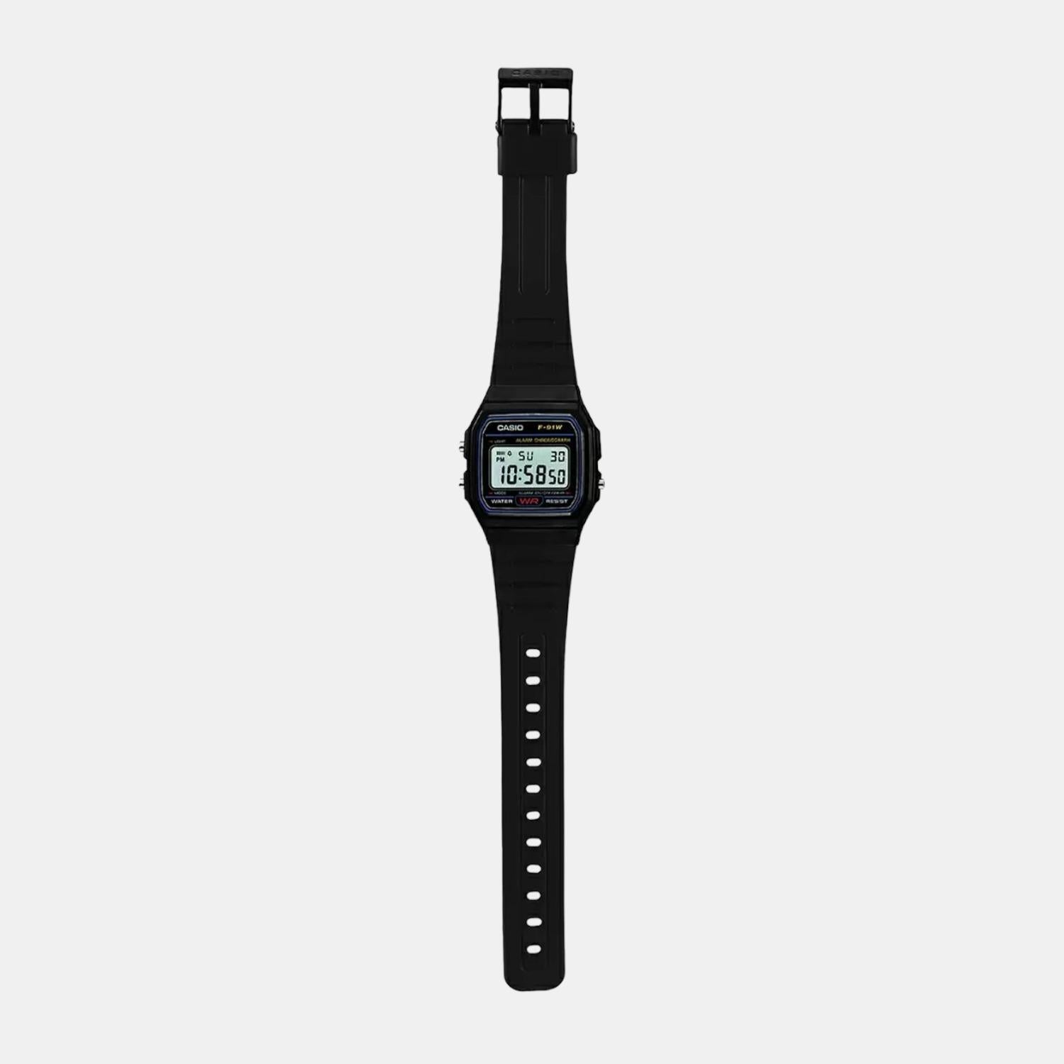 Youth Unisex Quartz Black Dial Digital Resin Watch D002