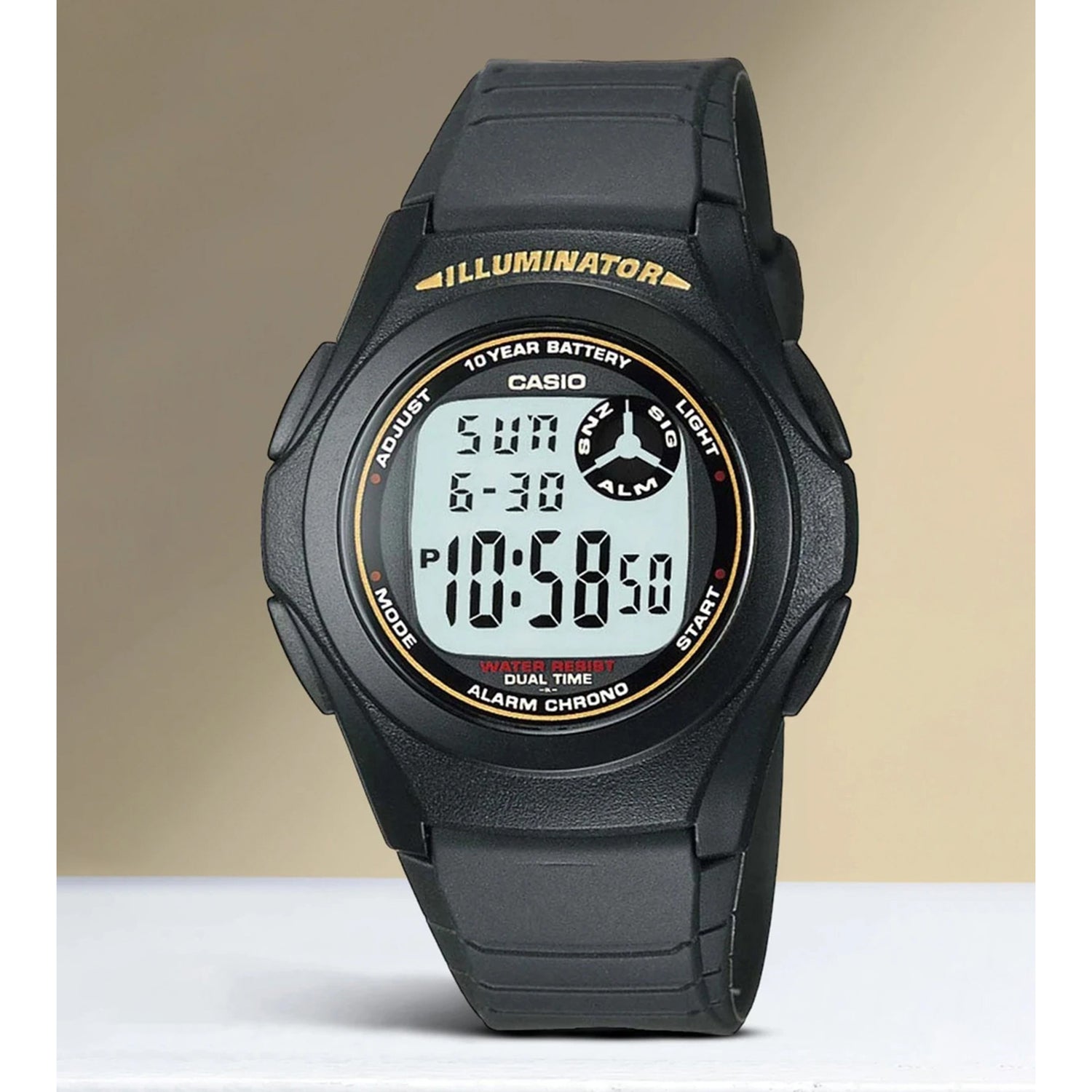 Youth Men Quartz Grey Dial Digital Resin Watch D028
