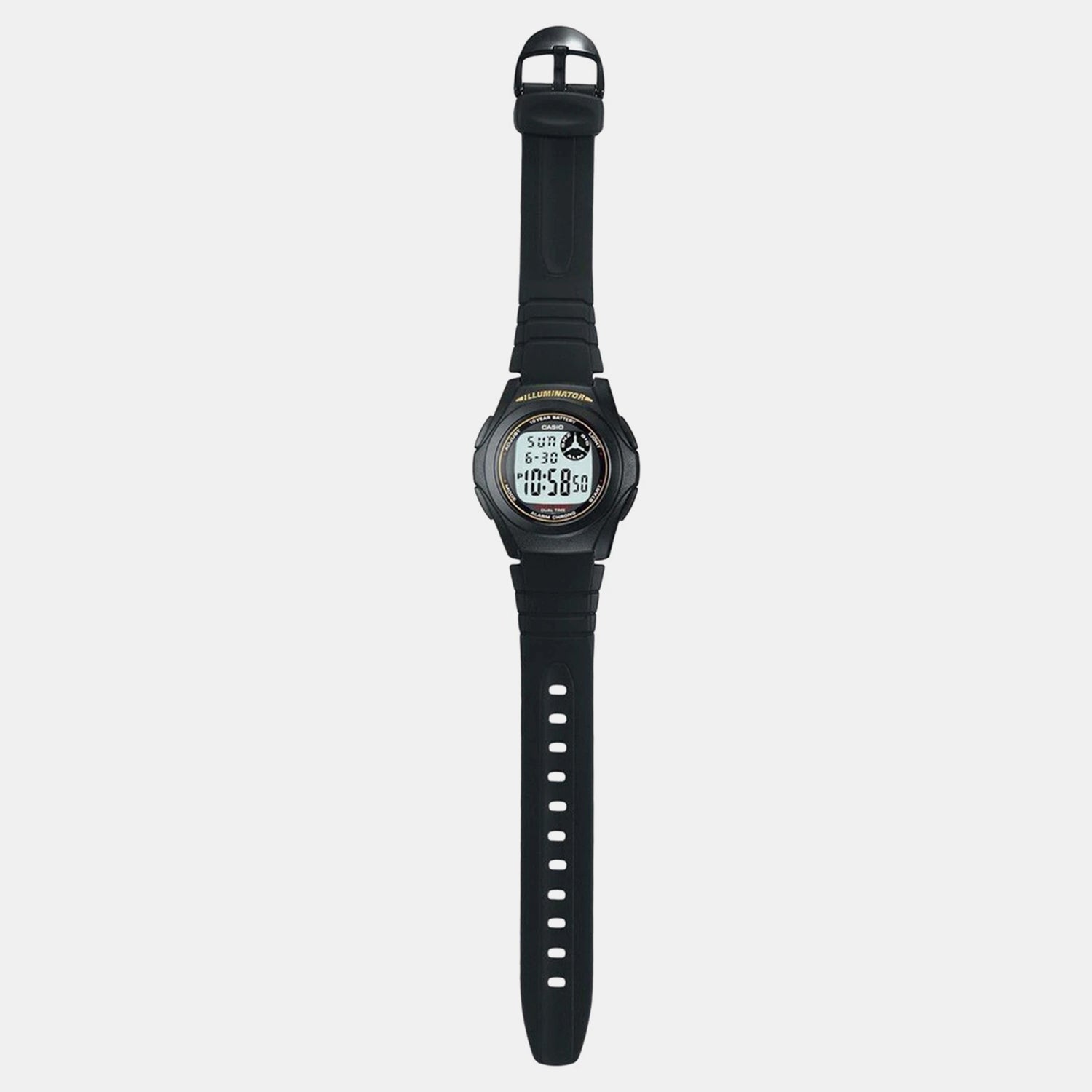 Youth Men Quartz Grey Dial Digital Resin Watch D028