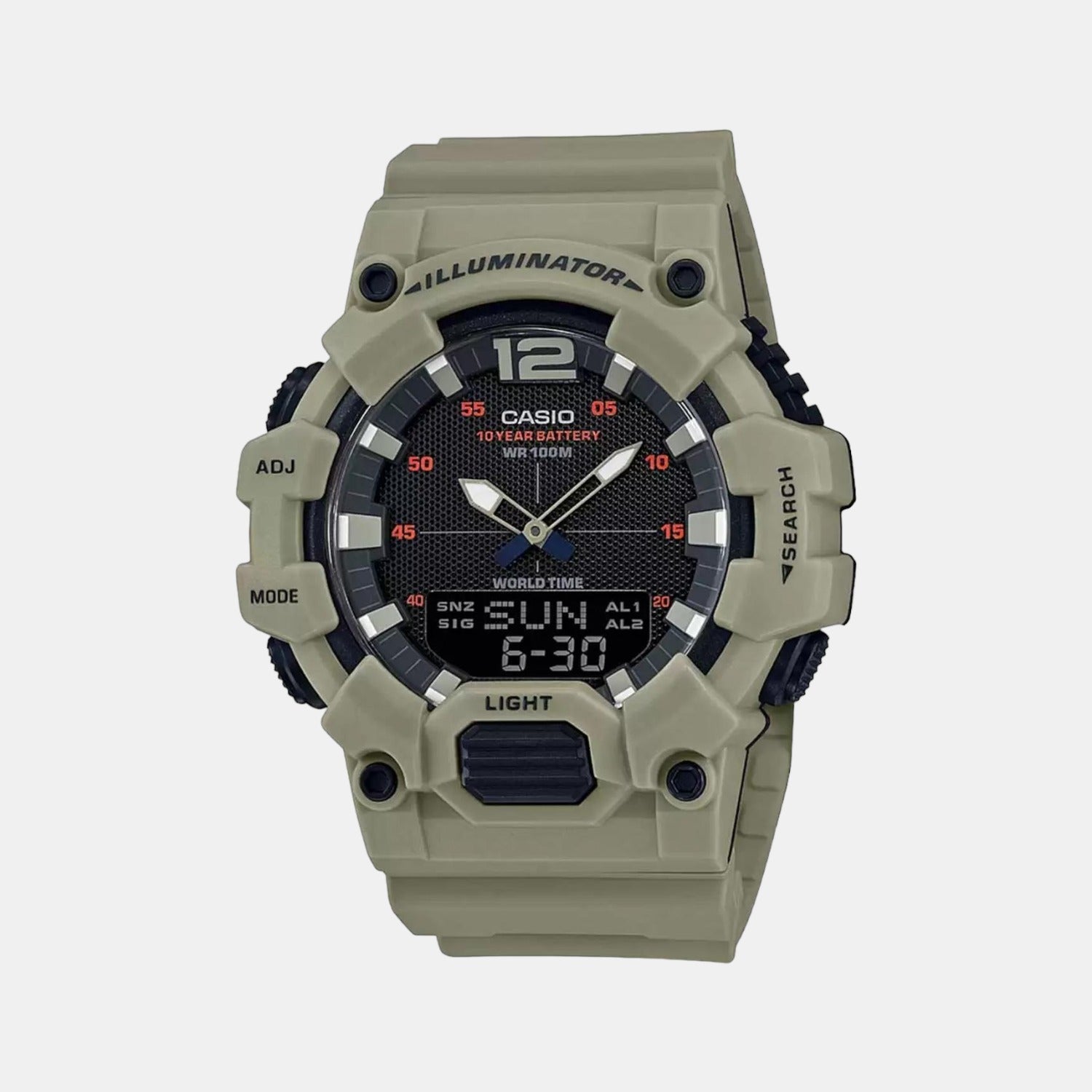 Youth Men Quartz Black Dial Digital Resin Watch D179