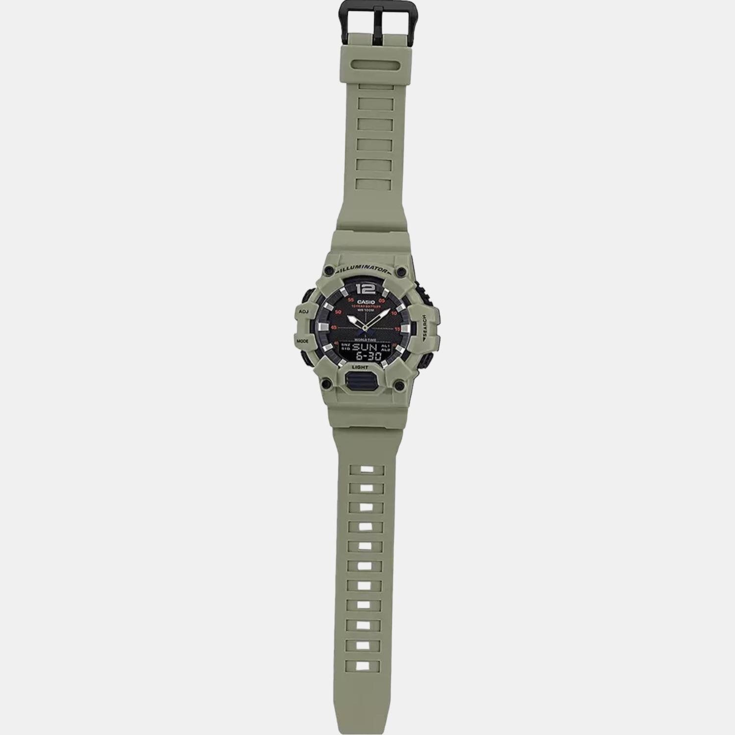 Youth Men Quartz Black Dial Digital Resin Watch D179