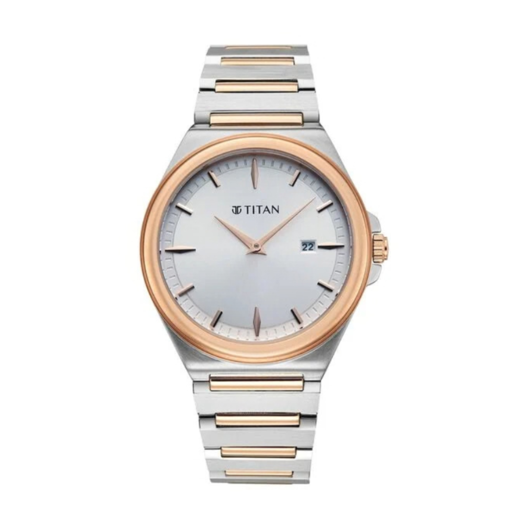 Tittan 90261KM01 | Titan Classique Sleek fit Quartz Analog Executive Style Watch.