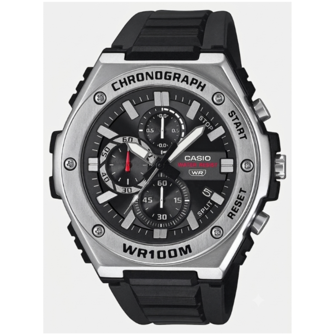 Casio AD281 | Youth Unisex Quartz Black Dial Chronograph Resin Watch MWA-300H-1AV.