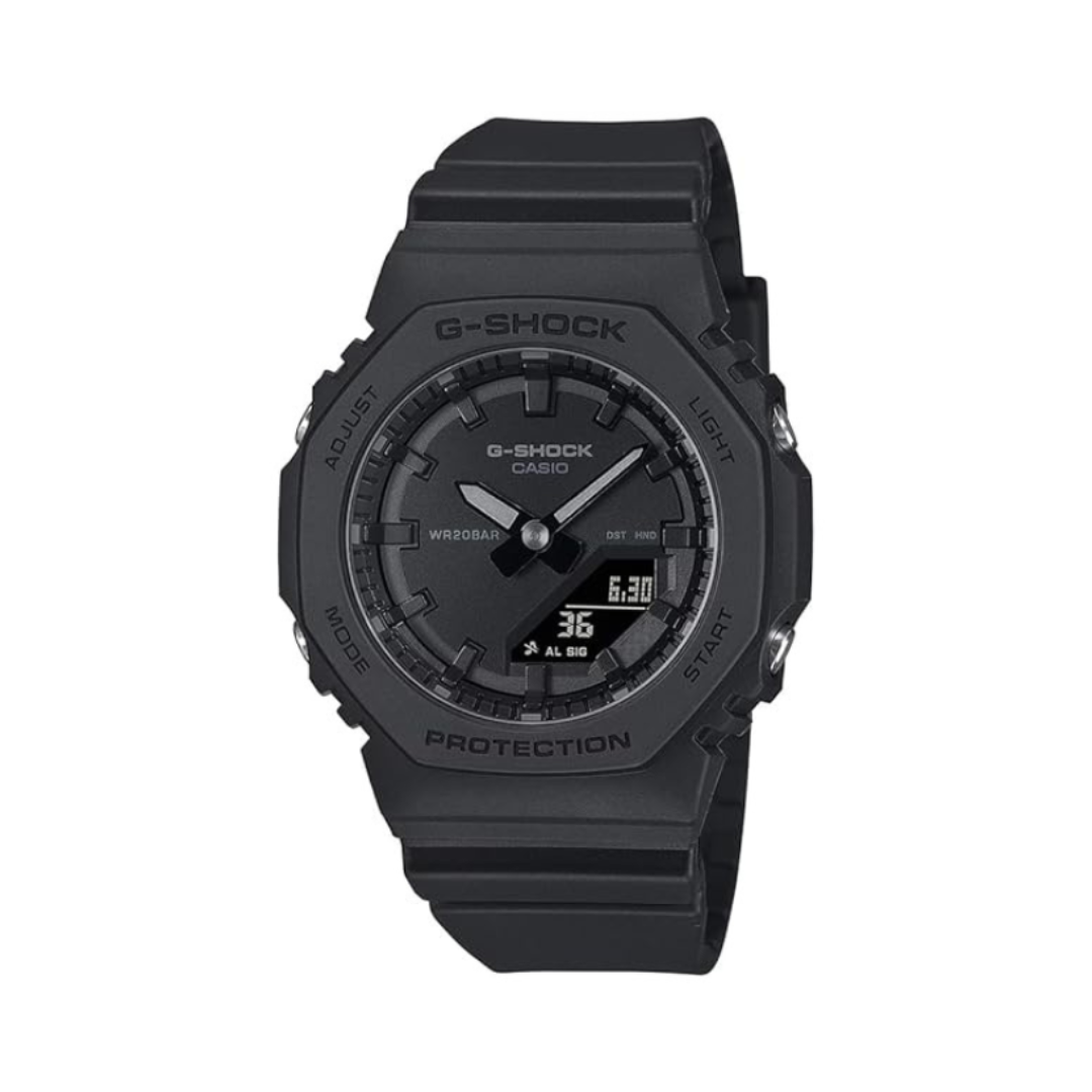 Casio GMA-P2100BB-1ADR G1615 | G-Shock Women Quartz Black Dial Analog-Digital Resin Watch