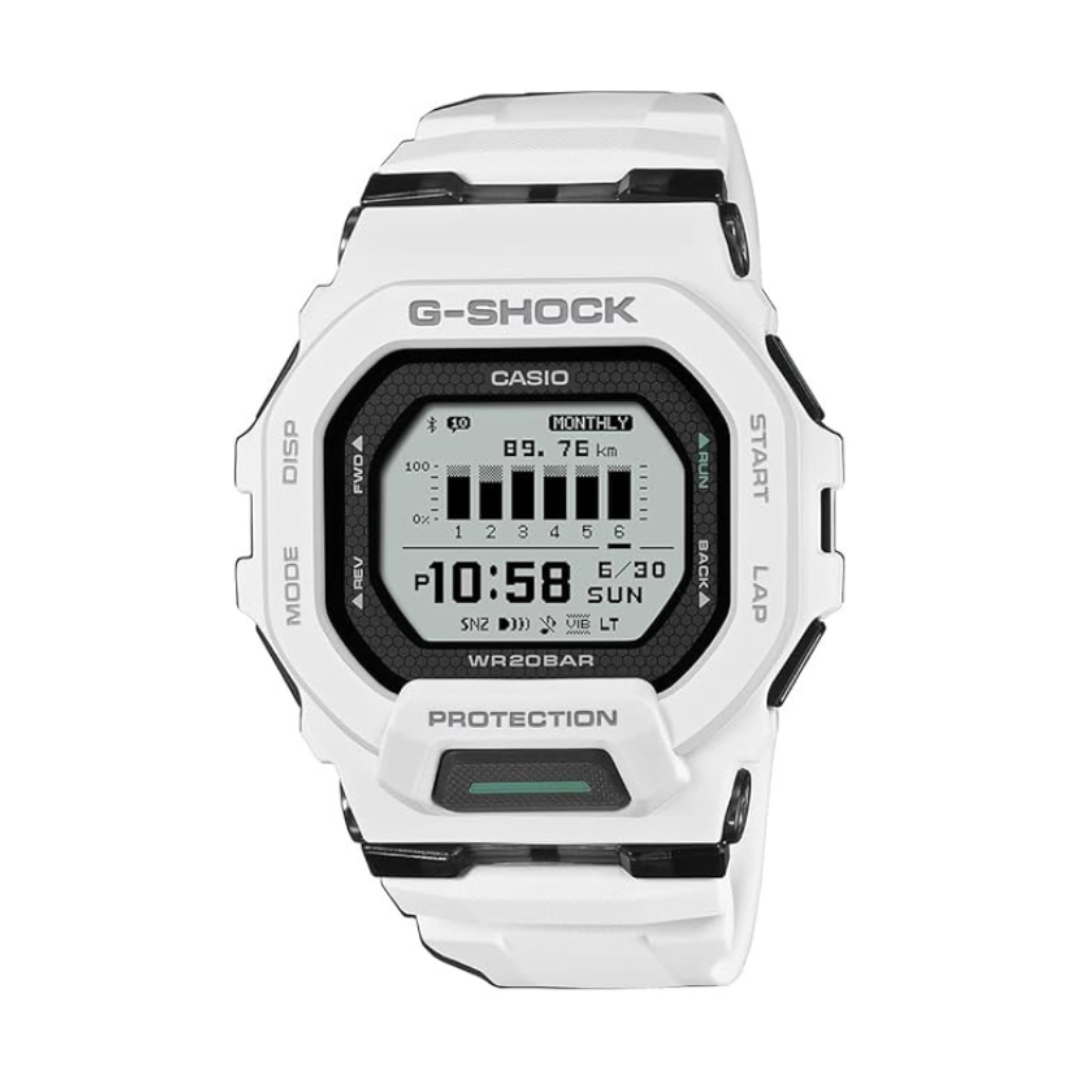 Casio GBD-200-7DR G1761 | G-Shock Men Quartz Transparent Dial Digital Resin Watch