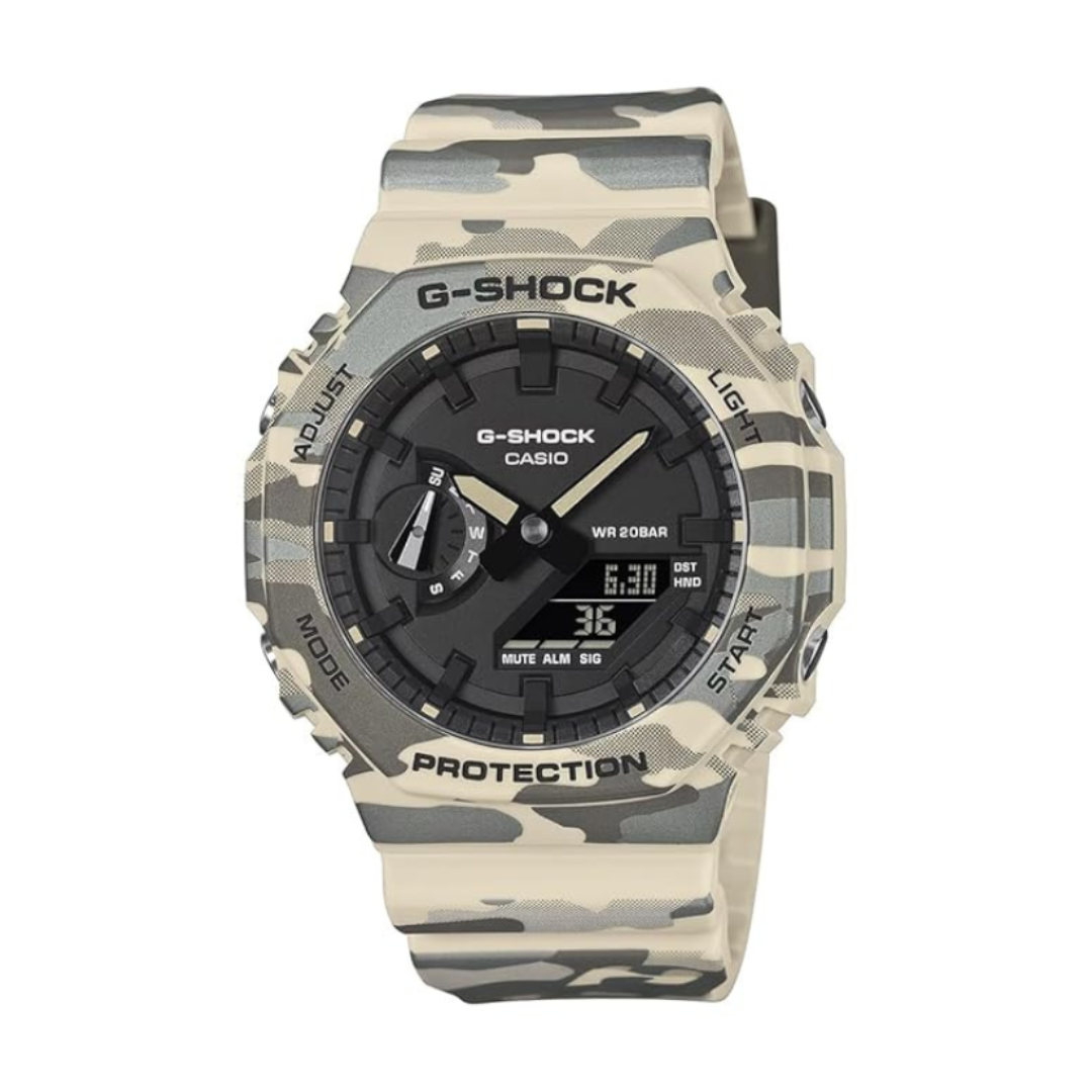 Casio GA-2100CM-5ADR G1793 | Men Quartz Black Dial Analog-Digital Resin Watch