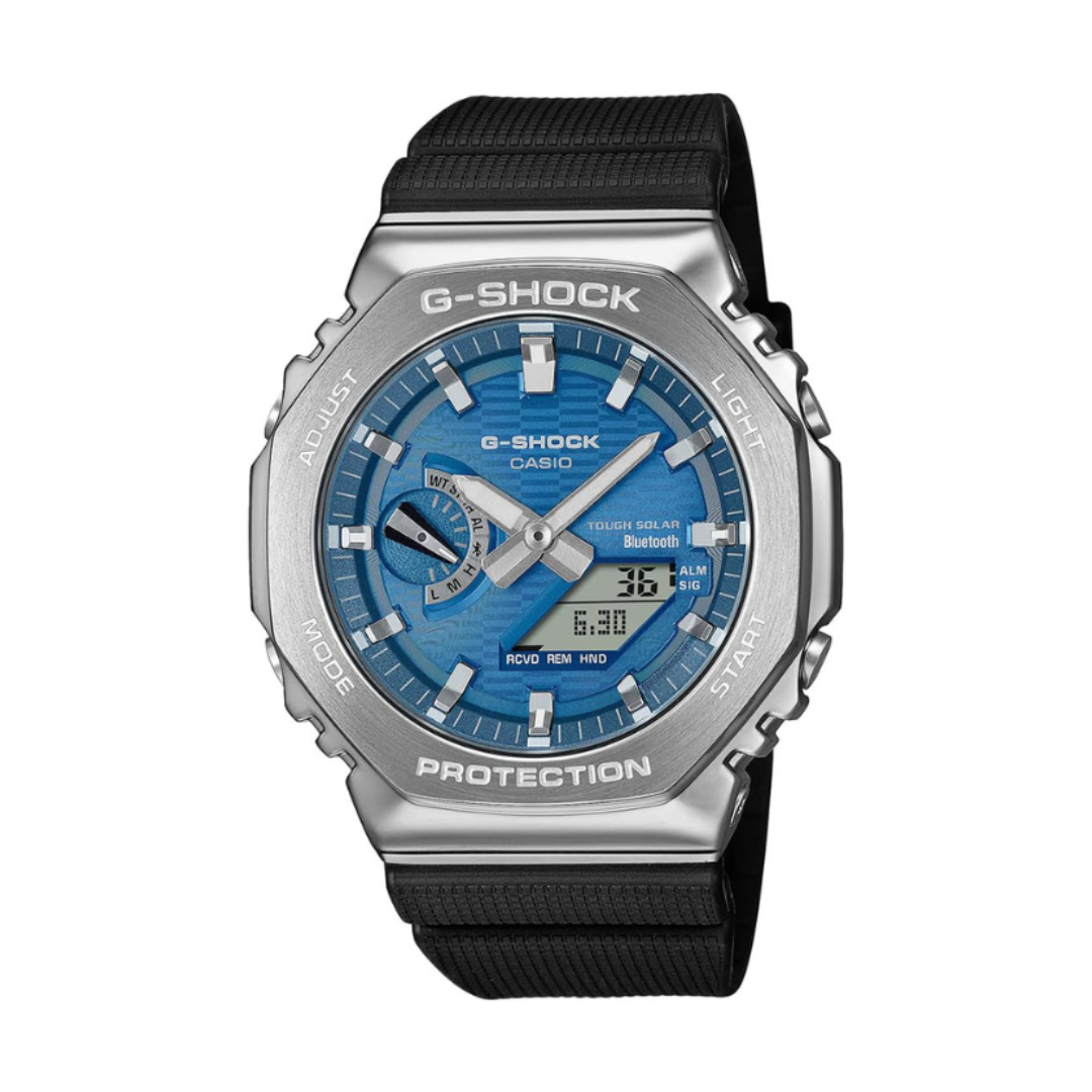 Casio GBM-2100A-2BDR G1734 | G-Shock Men Quartz Blue Dial Analog-Digital Resin Watch