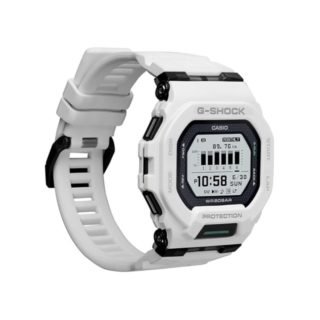 Casio GBD-200-7DR G1761 | G-Shock Men Quartz Transparent Dial Digital Resin Watch