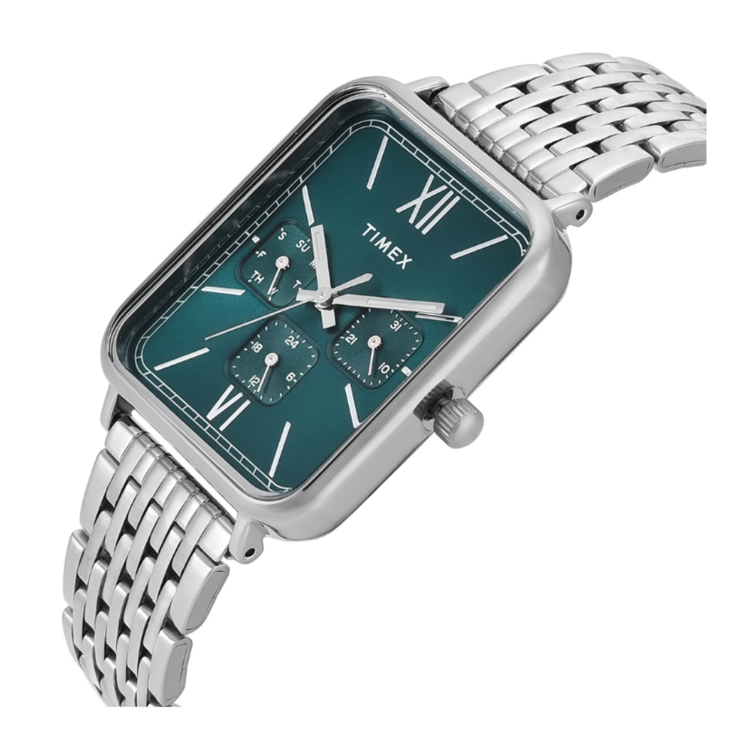 Timex TWEG34600 | Timex Trendline Rectangle 30mm Teal Dial Analog Men Watch