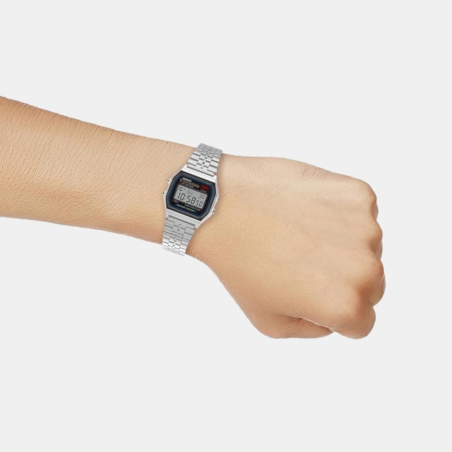 Vintage Unisex Quartz Black Dial Digital Watch D339