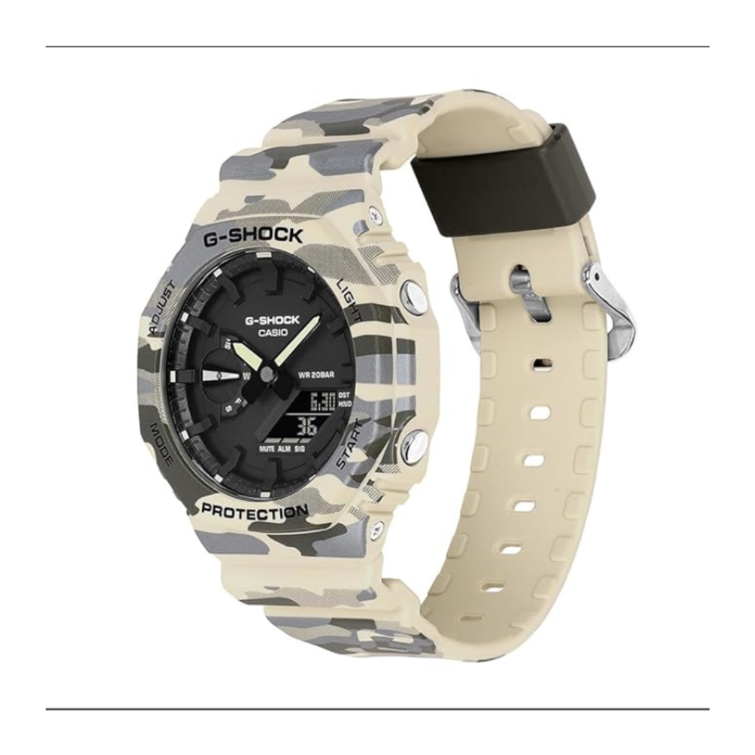 Casio GA-2100CM-5ADR G1793 | Men Quartz Black Dial Analog-Digital Resin Watch