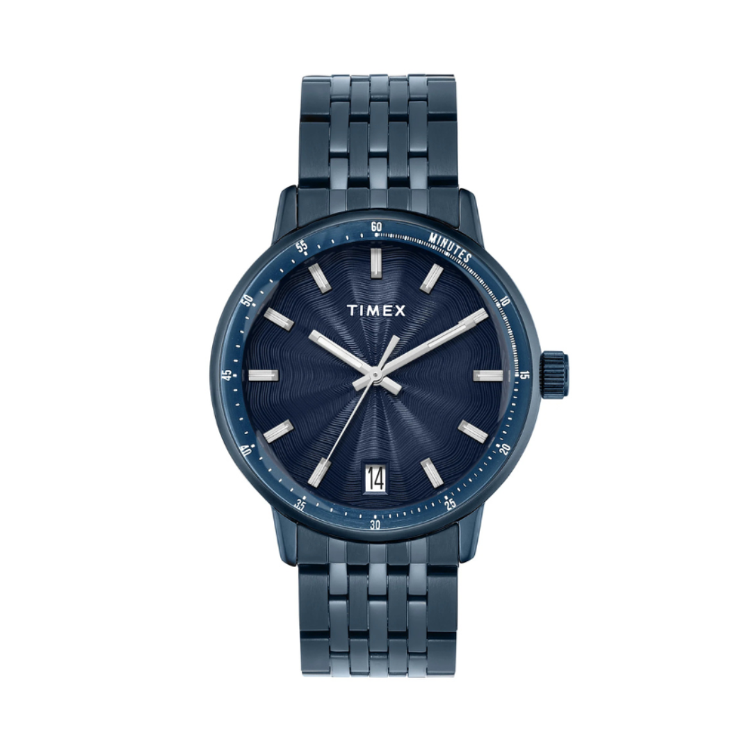 Timex TWEG25412 | Timex Trendline Round 41mm Blue Dial Analog Men Watch