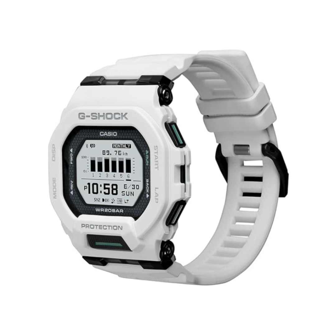 Casio GBD-200-7DR G1761 | G-Shock Men Quartz Transparent Dial Digital Resin Watch