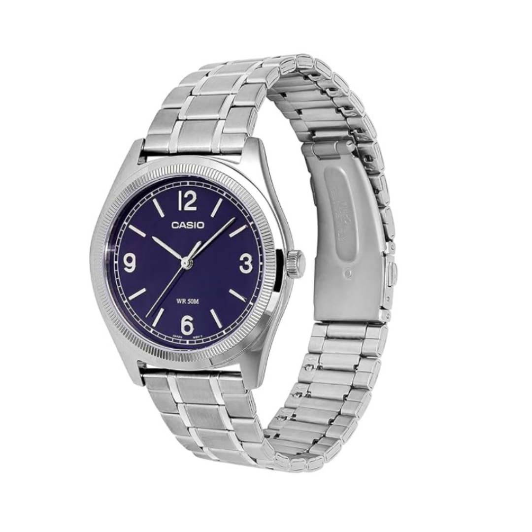 Casio MTP-B210D-2A2VDF A2562 | Casio Men Quartz Blue Dial Analog Stainless Steel Watch