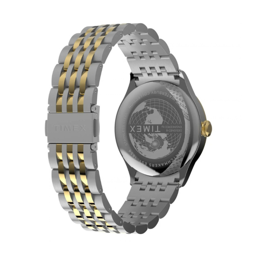 Timex TW2Y91900IK | Timex Waterbury Round 39mm Black Dial Analog Men Watch.