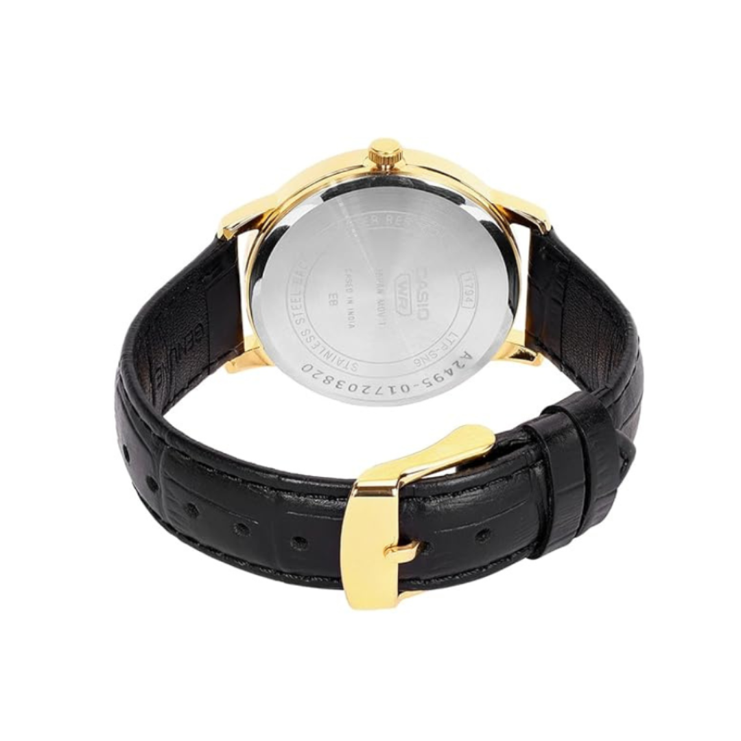 Casio LTP-SN6KGSL-7A A2495 | LTP Women Quartz White Dial Analog Leather Watch