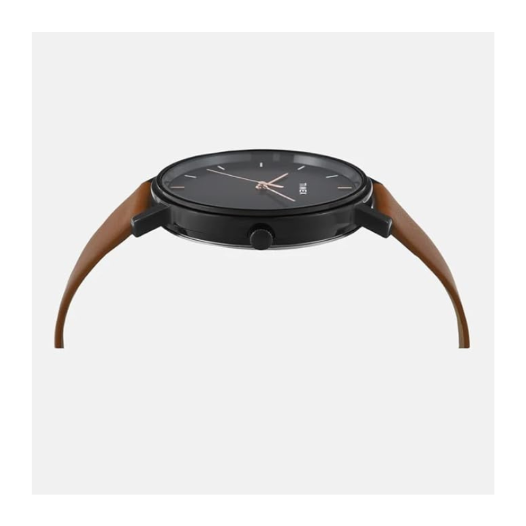 Timex TW0TG8016 | Trendline Men Quartz Black Dial Analog Leather Watch