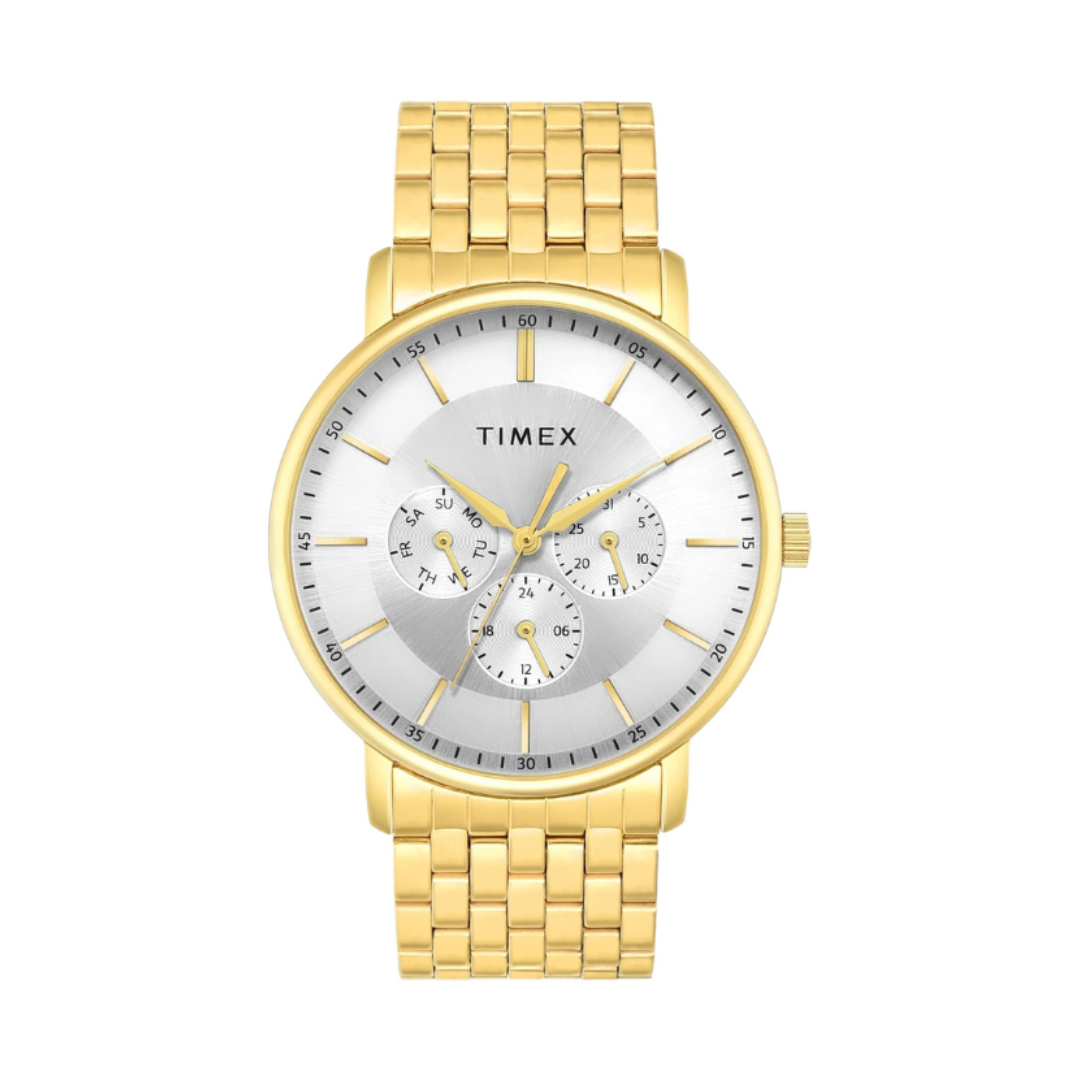 Timex TWTG12807 | Timex Trendline Round 42mm Silver Dial Analog Men Watch.