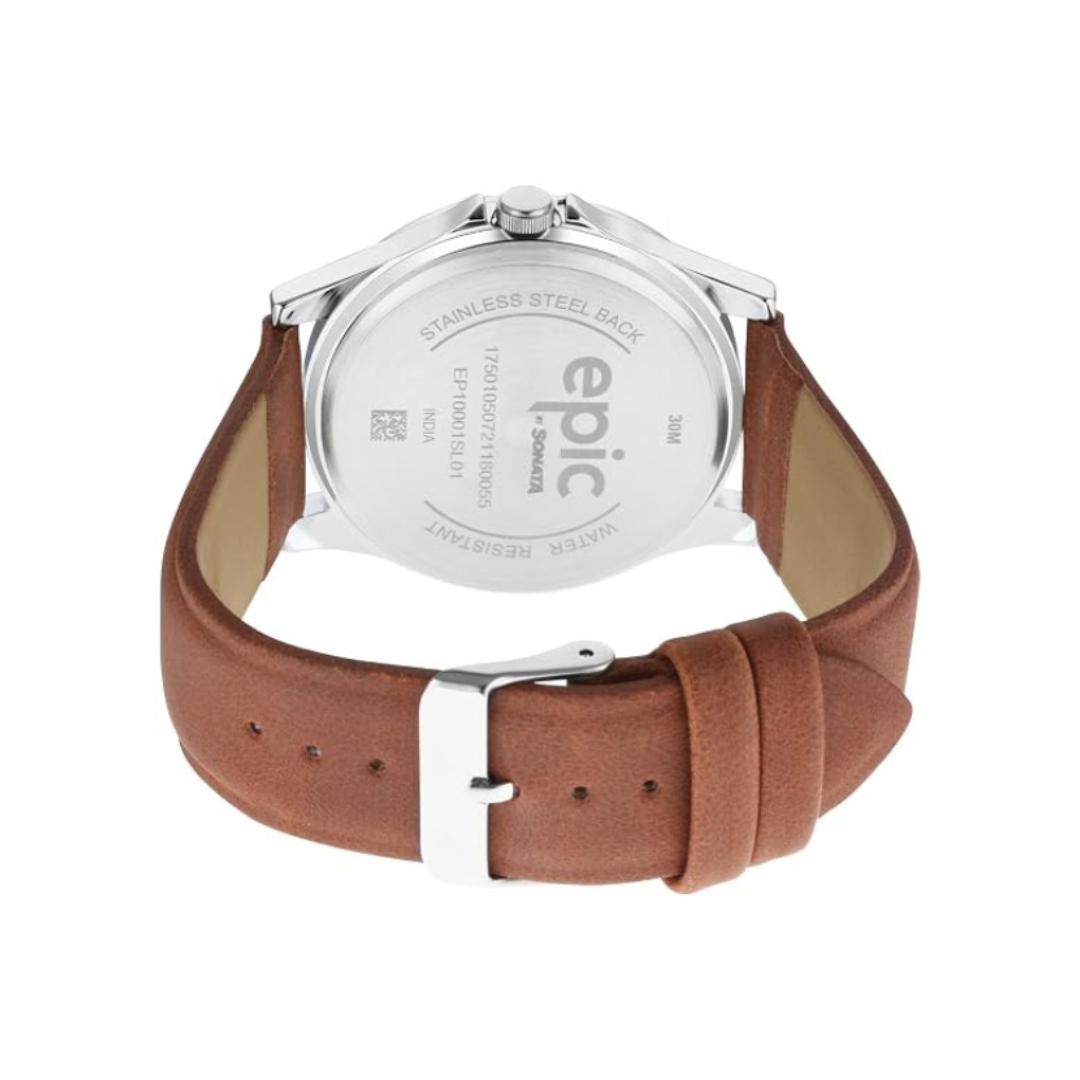 Sonata Epic EP10001SL01 | Epic Analog Watch For Men