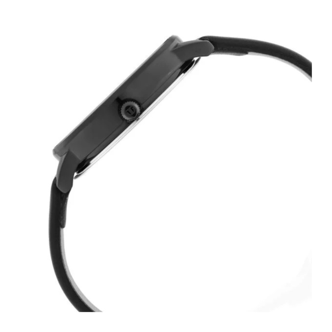 Titan 2648NL01 | Titan Women's Precision Simplicity Watch: Black Gradient Dial with Leather Strap