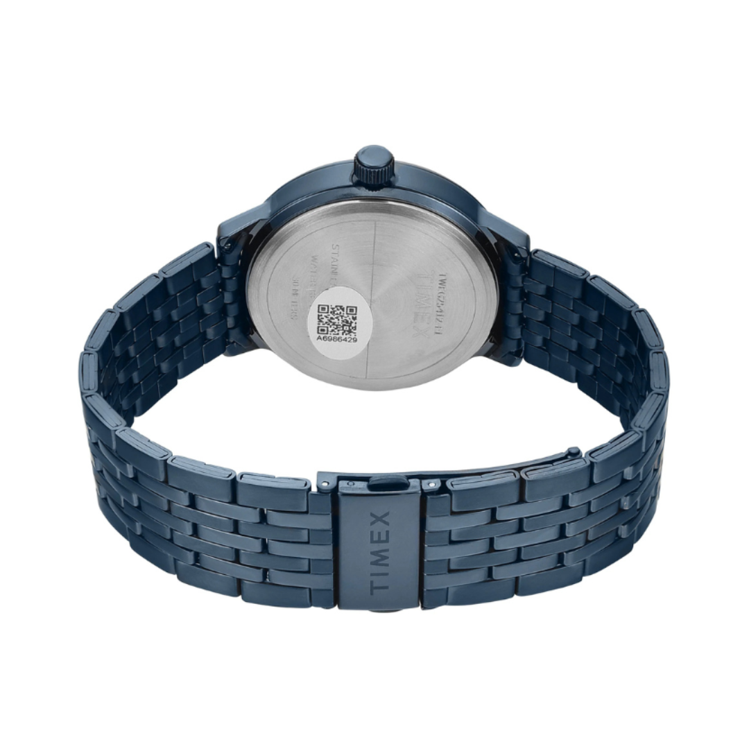 Timex TWEG25412 | Timex Trendline Round 41mm Blue Dial Analog Men Watch