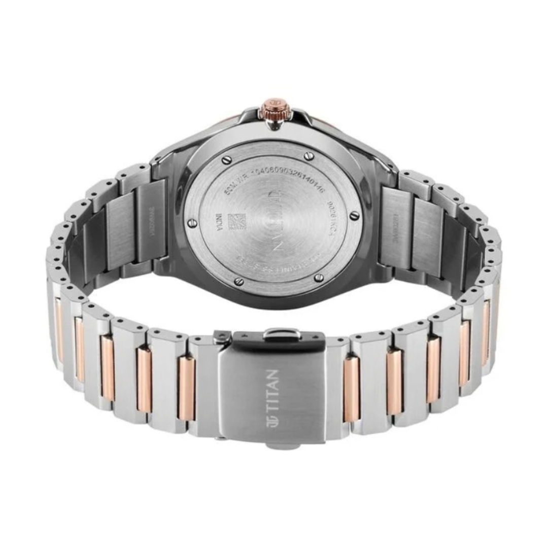 Tittan 90261KM01 | Titan Classique Sleek fit Quartz Analog Executive Style Watch.